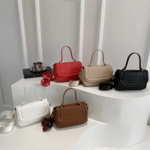 Flap Crossbody Bag - Stylish & Versatile in 5 Colors | Red, Khaki, White, Brown, Black